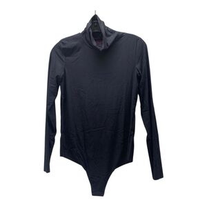 NEW COMMANDO Womens Butter Very Soft Turtleneck Bodysuit Size L Black